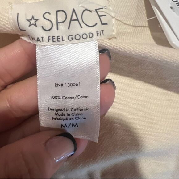 NWT L*Space women's Winslow Jacket size medium in cream color with snap closure - Picture 11 of 12